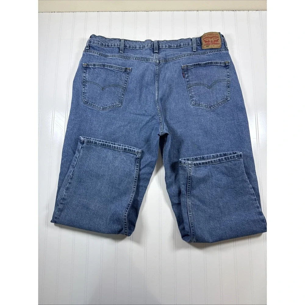Levi's 550 Jeans Men's Size W46xL30 Blue Straight Leg MidRise MediumWash 5Pocket